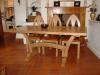Gothic Style Oak Table and Chairs 2