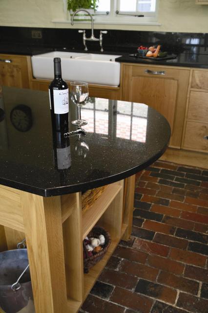 Island in Solid Natural Oak.